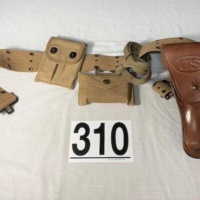 LOT#310: 1911 45 Rig Holster/Belt/Pouch/Medical Kit