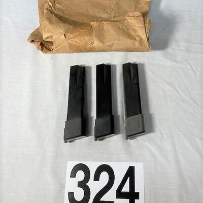 LOT#324: Beretta 9mm 15 round Magazines (#2)