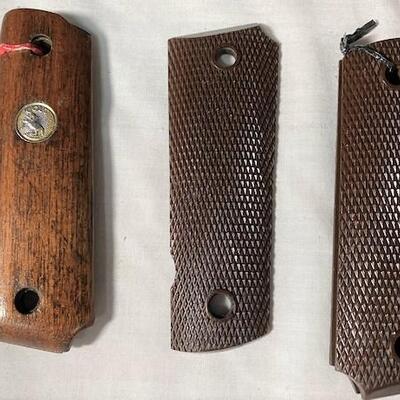 LOT#336: Assorted Checkerboard 45 1911 Grips Including Colt
