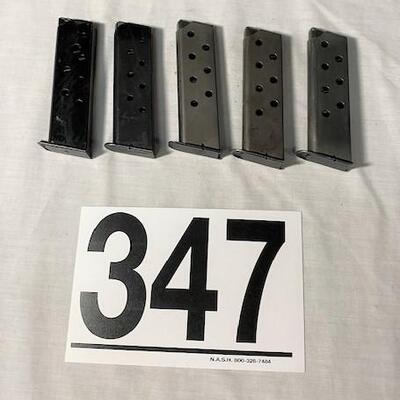 LOT#347: Believed to be .32 7 round ACP Magazines