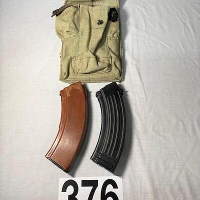 LOT#376: Pair of 30 Round AK47 Magazines