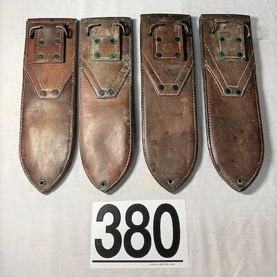 LOT#380: Set of Boyt 45 USMC Leather Scabbard  (#4)
