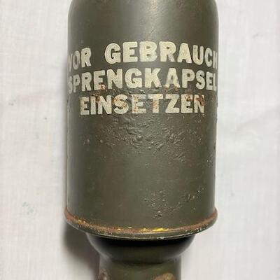 LOT#381: 1939 German WWII Stick Grenade 3rd Reich Mark