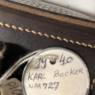 LOT#388: 1940 Karl Bocker WAA727 P.08 Holster 3rd Reich Mark