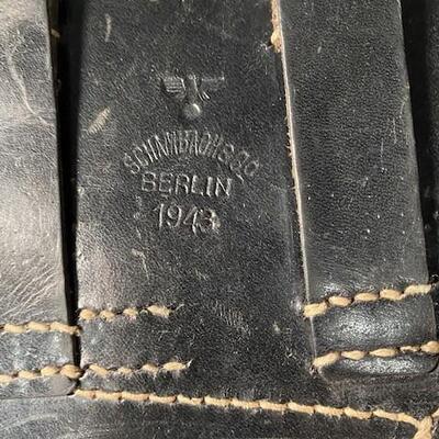 LOT#393: 1943 Schambach P.08 Holster 3rd Reich Mark
