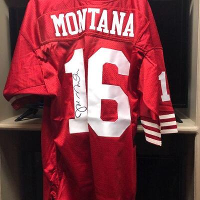 Joe Montana Signed Game Day Jersey, San Francisco 49ers