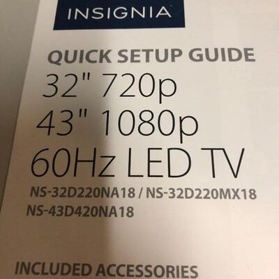 32 Inch LED TV Insignia 