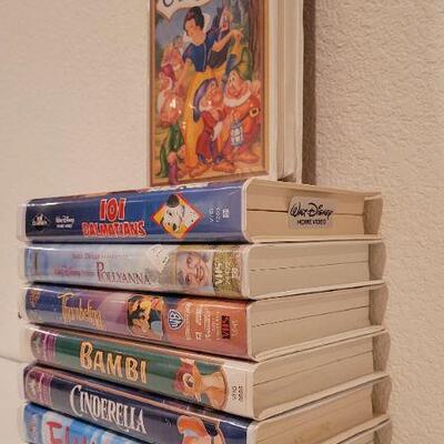 Lot 155: (7) Assorted VHS Disney CLASSIC Children's Movies 