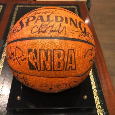 Signed NBA All Star Game Basketball by all players in the game