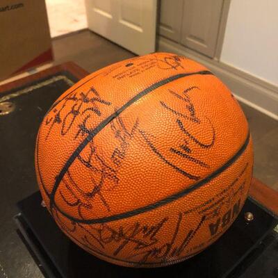 Signed NBA All Star Game Basketball by all players in the game