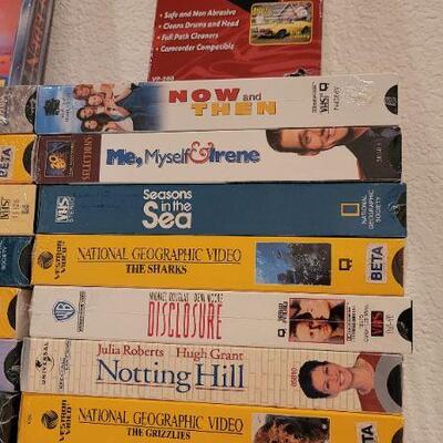 Lot 159: Assorted NEW SEALED VHS Movie Collection (including BETA National Geo)