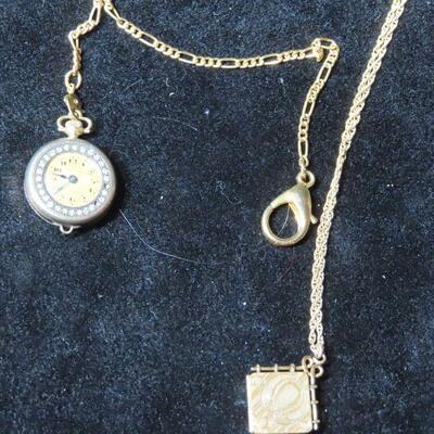 Antique Watch and Necklace