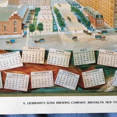  Vintage 11 x 15 Beer Poster LIEBMANNâ€™S SONS BREWERY New York