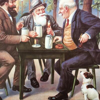 Vintage 11 x 15 Beer Poster LION BREWING Co. PA
