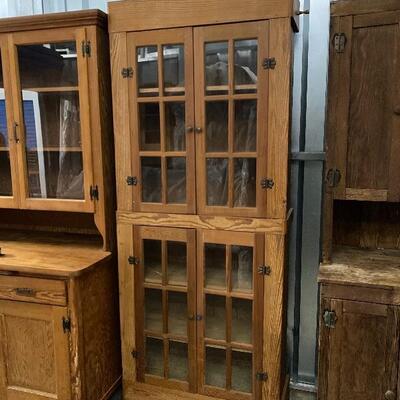 Old Rustic Solid Wood Two Tier Cabinet