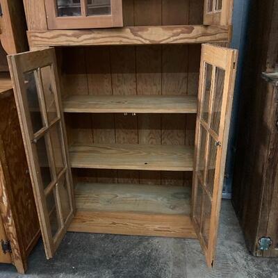 Old Rustic Solid Wood Two Tier Cabinet
