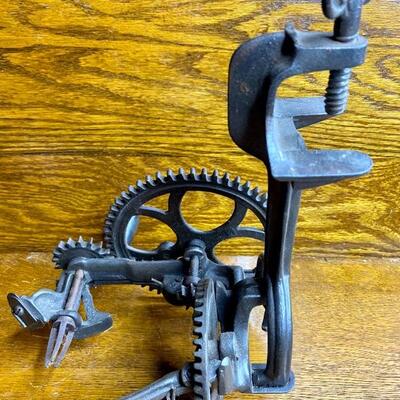 Lot 17: Goodell Cast Iron Apple Corer and more 