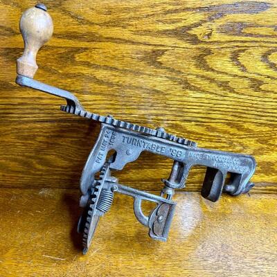 Lot 17: Goodell Cast Iron Apple Corer and more 