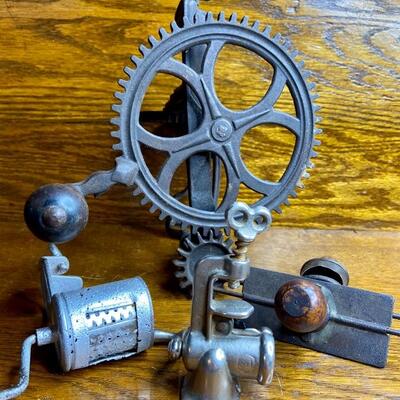 Lot 18: Cast Iron Apple Corer and more