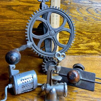 Lot 18: Cast Iron Apple Corer and more