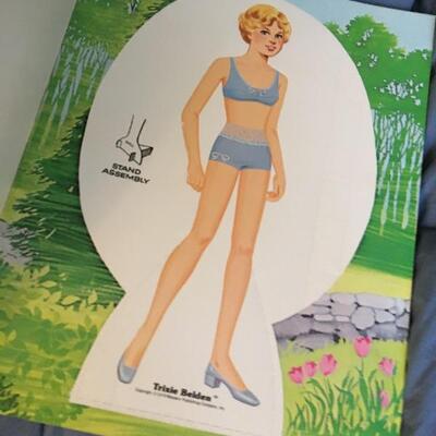 Collection of 7 Vintage Paper Doll Sets with Lady Diana, Trixie Belden, Barbie and more...