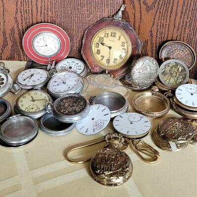 Lot 118: Pocket Watch Cases/Parts