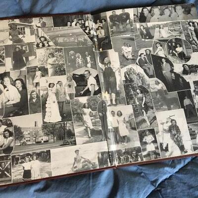 Vintage 1948 Union N.J. High School BOOSTER YEARBOOK 8" X 11", 99 PAGES