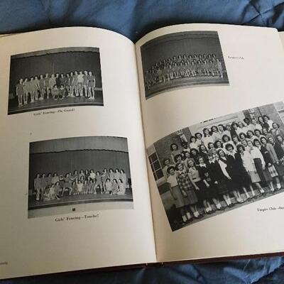 Vintage 1948 Union N.J. High School BOOSTER YEARBOOK 8" X 11", 99 PAGES