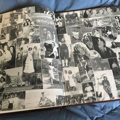 Vintage 1948 Union N.J. High School BOOSTER YEARBOOK 8" X 11", 99 PAGES