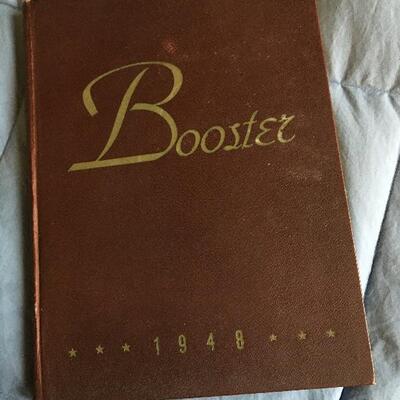 Vintage 1948 Union N.J. High School BOOSTER YEARBOOK 8" X 11", 99 PAGES