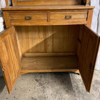 Old Rustic Cabinet with Tile Center 