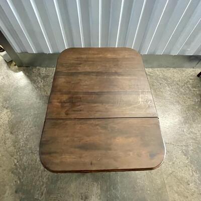 Antique Spindle Leg Drop-Leaf Table