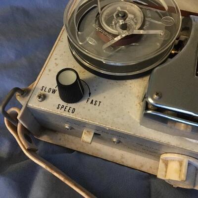 1960s Vintage JULIETTE 4 Transistor Tape Recorder White