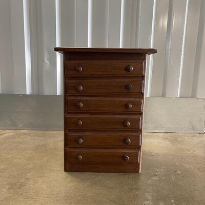 Small Old Chest with 6 Drawers 