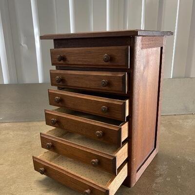 Small Old Chest with 6 Drawers 