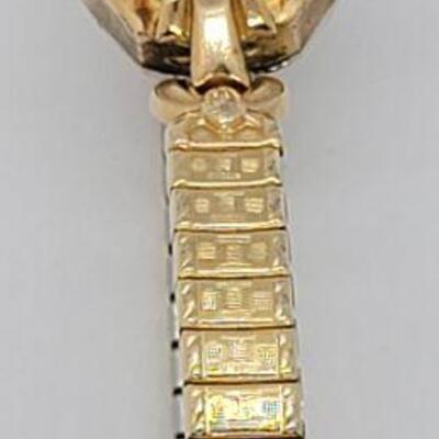 Lot 119: Gold filled Elgin Pocket Watch WORKS, Gold filled Ladies Bulova wristwatch WORKS, Art Deco pocket knife and more!, 