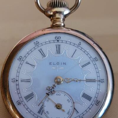 Lot 119: Gold filled Elgin Pocket Watch WORKS, Gold filled Ladies Bulova wristwatch WORKS, Art Deco pocket knife and more!, 