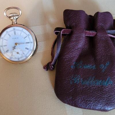 Lot 119: Gold filled Elgin Pocket Watch WORKS, Gold filled Ladies Bulova wristwatch WORKS, Art Deco pocket knife and more!, 