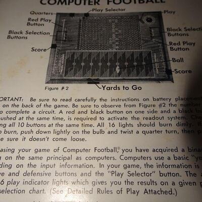 VINTAGE ELECTRONIC COMPUTER SPORTS GAMES 5 IN 1 FOOTBALL BASEBALL HOCKEY 1972