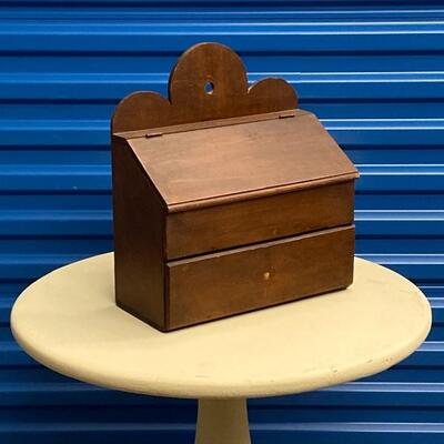 Solid Wood Table Top Storage Chest 
