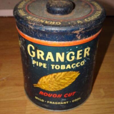 Vintage Granger Pipe Tobacco Tin - Rusty 