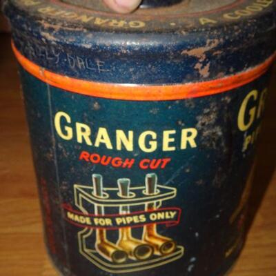 Vintage Granger Pipe Tobacco Tin - Rusty 