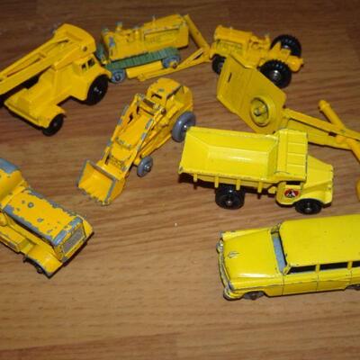 Made in England Tootsie Trucks and Machinery Toys 