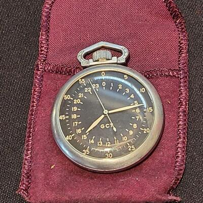 Lot 120: Rare Elgin Raymond Military 21 jewels Navigation Watch