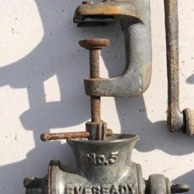 Lot 63 G: 8 Vintage Meat & Food Choppers