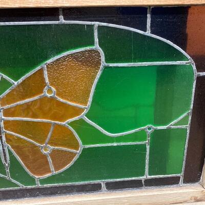 Beautiful Butterfly Stained Glass Window Rescued from an Old Home