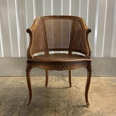 French Provincial Cane Back Sitting Chair