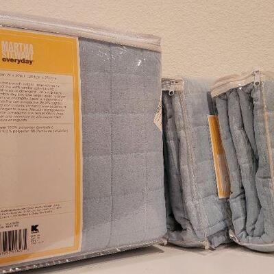 Lot 172: MARTHA STEWART New Faux Suede King Size COVERLET and (2) Shams