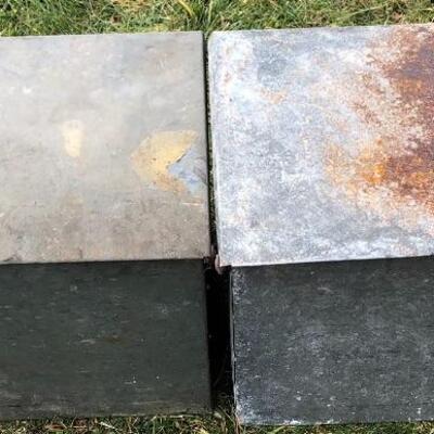 Lot 67 G: Two vintage Abbotts Dairy porch boxes