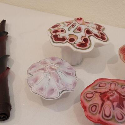 Lot 188: Handmade Mushroom Candles and Twisted Tapers